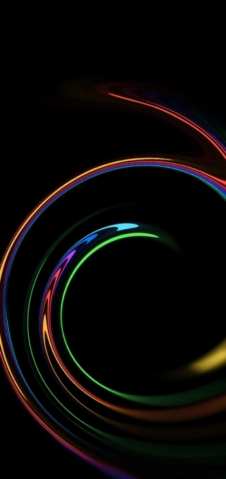 swirling effect of multicolored lines
