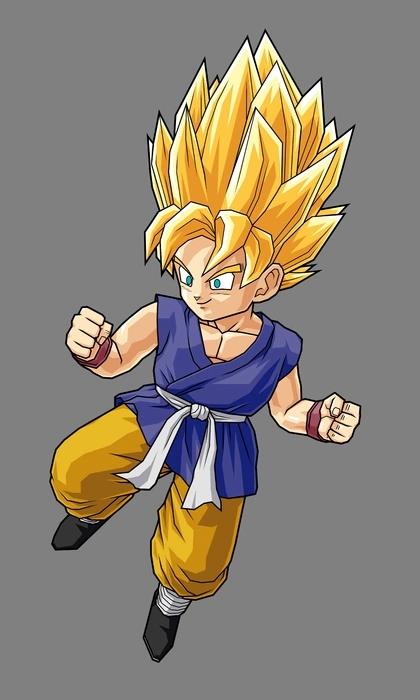 Super Saiyan Kakarotto from the anime Dragon Ball