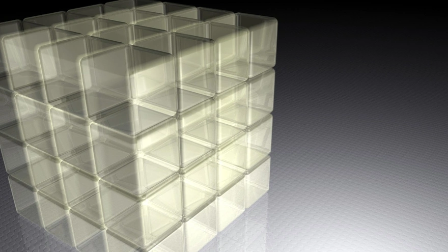 Image: Cube, form, space, surface