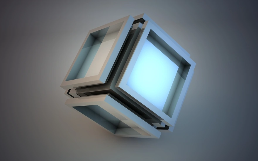 Cube with windows