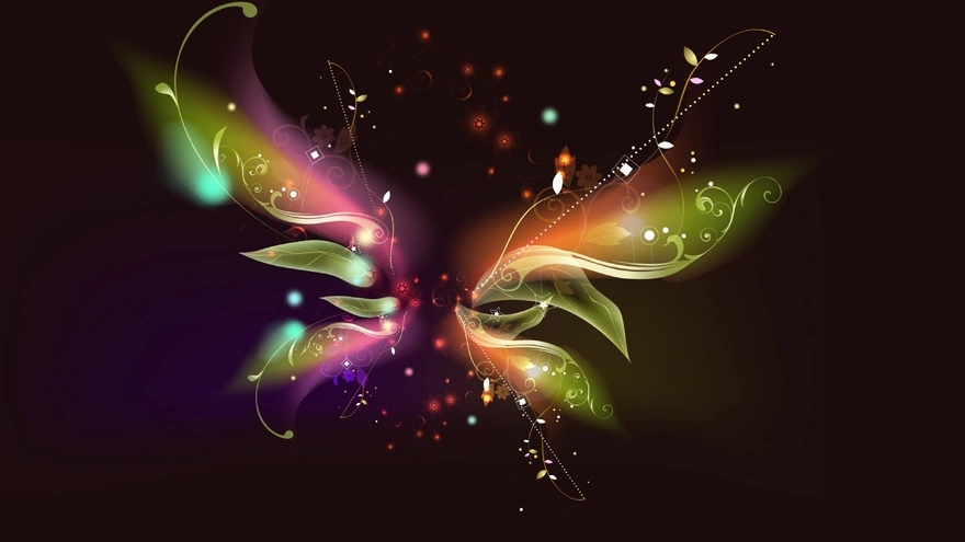 Abstraction in the style of a butterfly