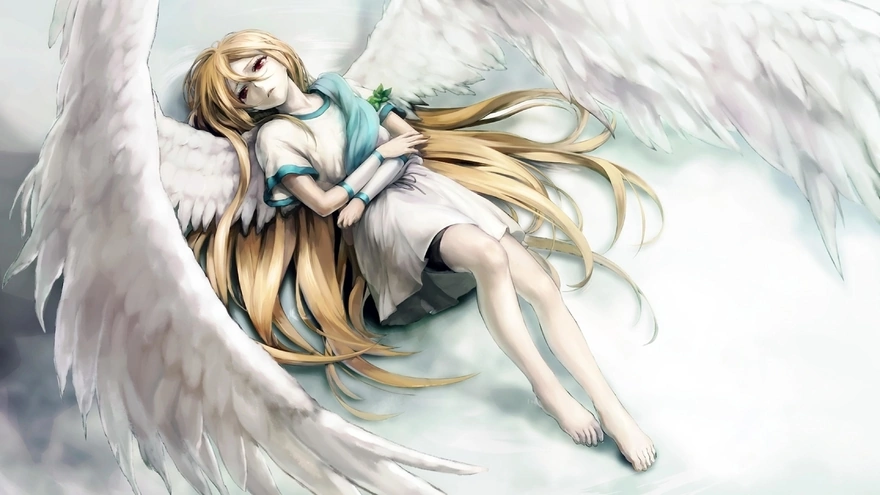 Девушка Inazuma Eleven в облике ангела
