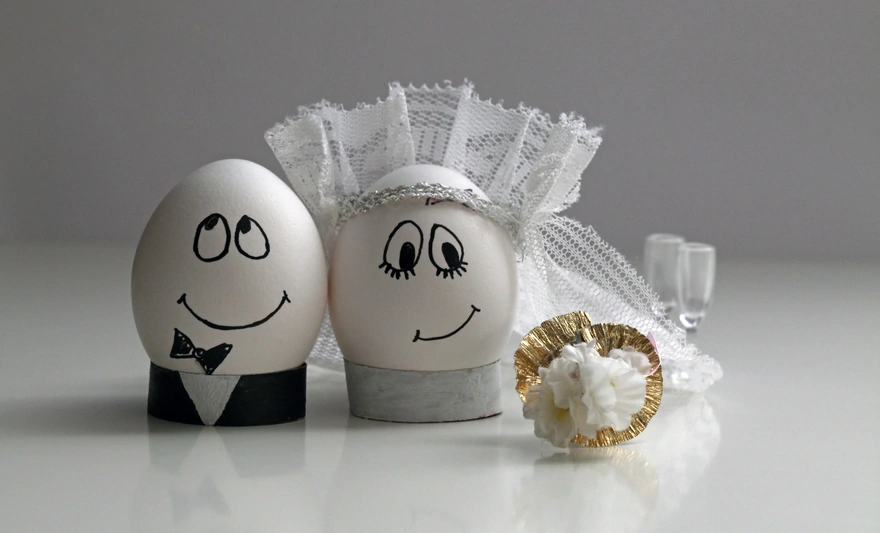 Wedding chicken eggs