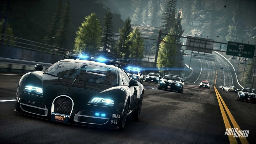 Полицейская машина Bugatti и другие