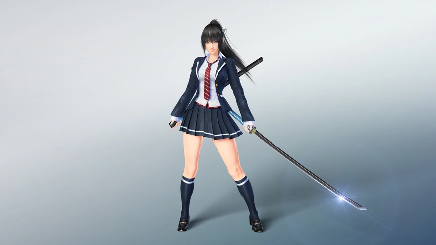 The girl with the katana from the game Mitsurugi Kamui Hikae