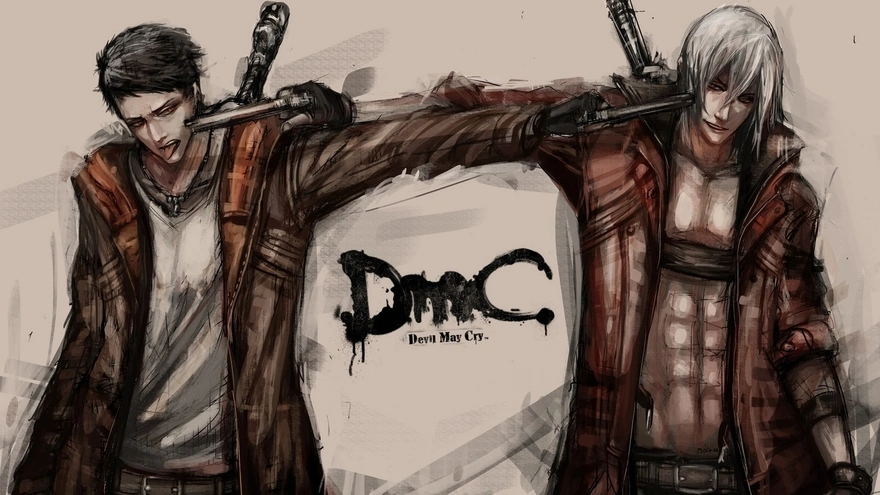 Download wallpaper the city, Dante, Dante, DmC, Devil May Cry 5