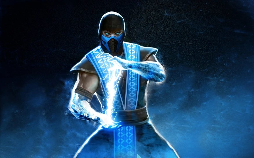 Sub-Zero makes lightning with his hands
