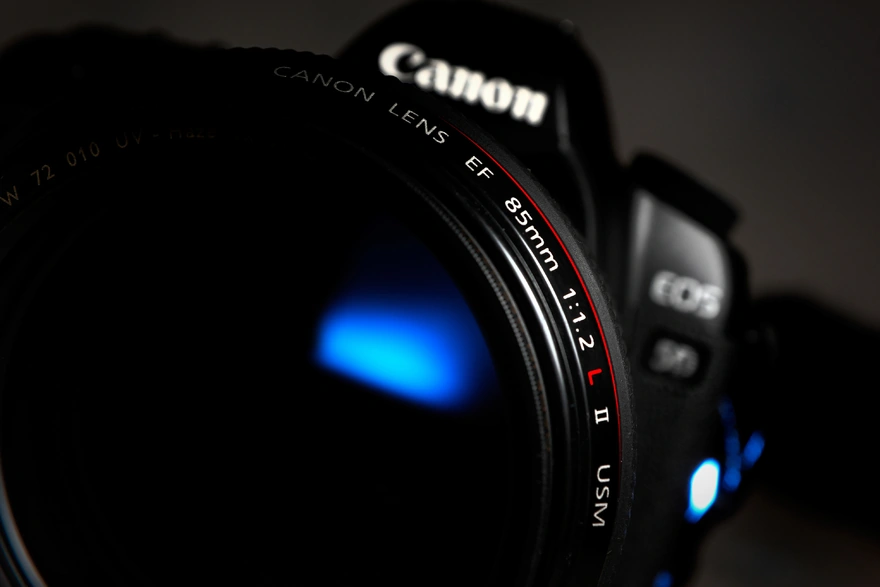 Картинка: Фотоаппарат, Canon, линза, объектив, фотокамера, макро
