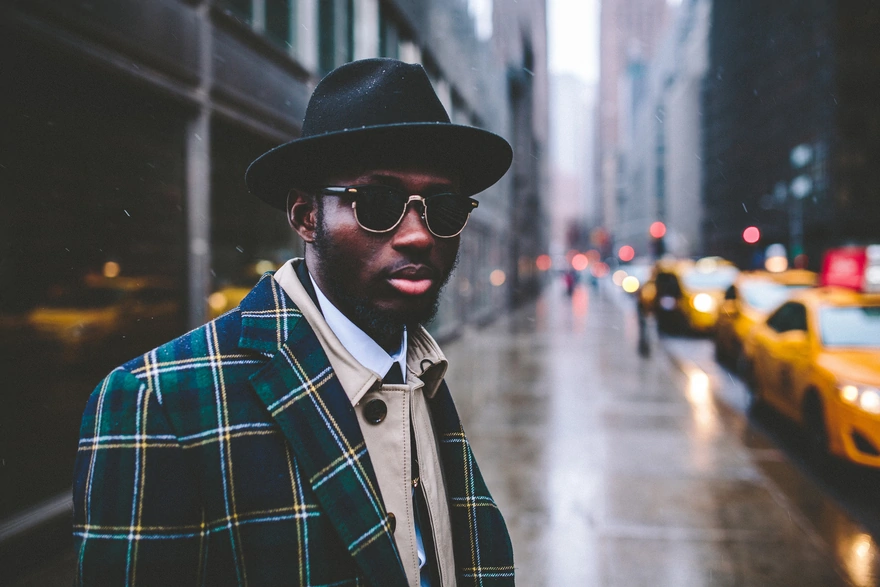 Fashionable man on the street in new York
