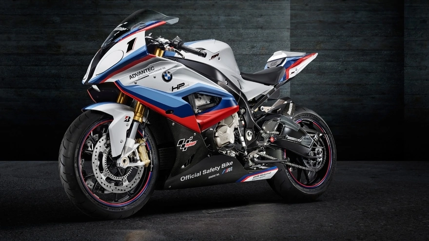 BMW bike in white, blue, red, color coloring