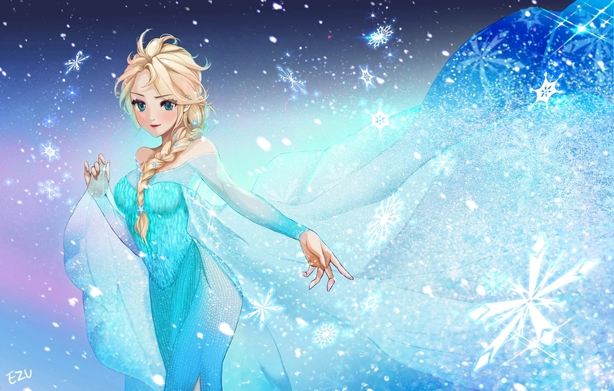 Персонаж Elza из анимационного фильма Холодное Сердце от Disney