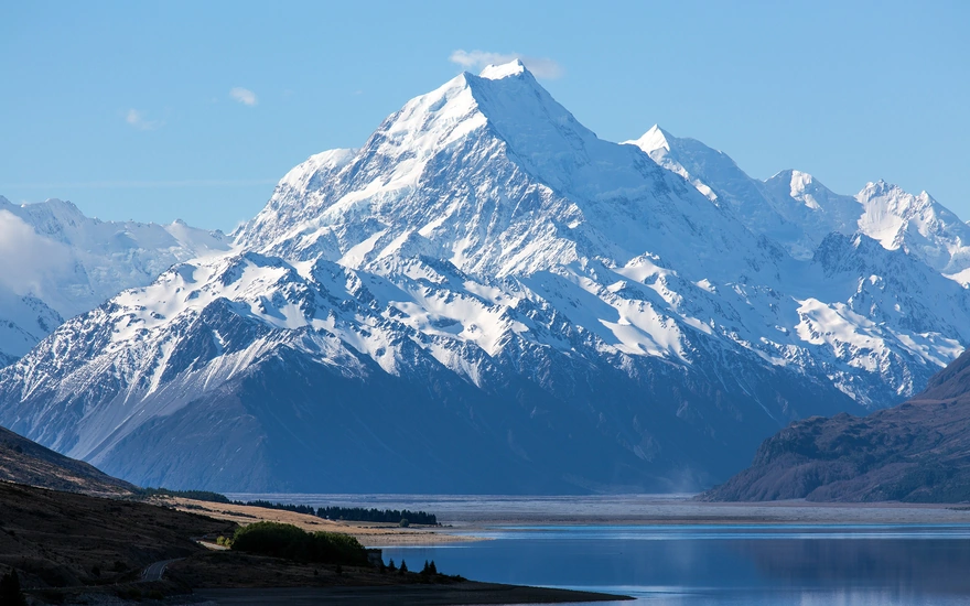 Красивые горы в Новой Зеландии