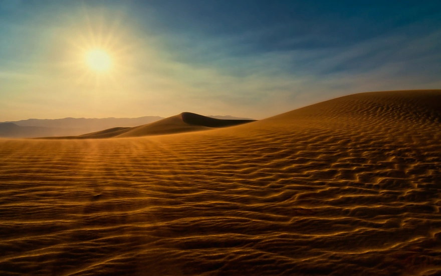 Солнечный день в пустыне