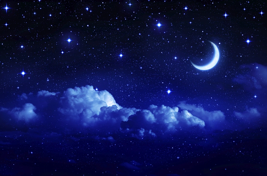 Ночное небо в космосе