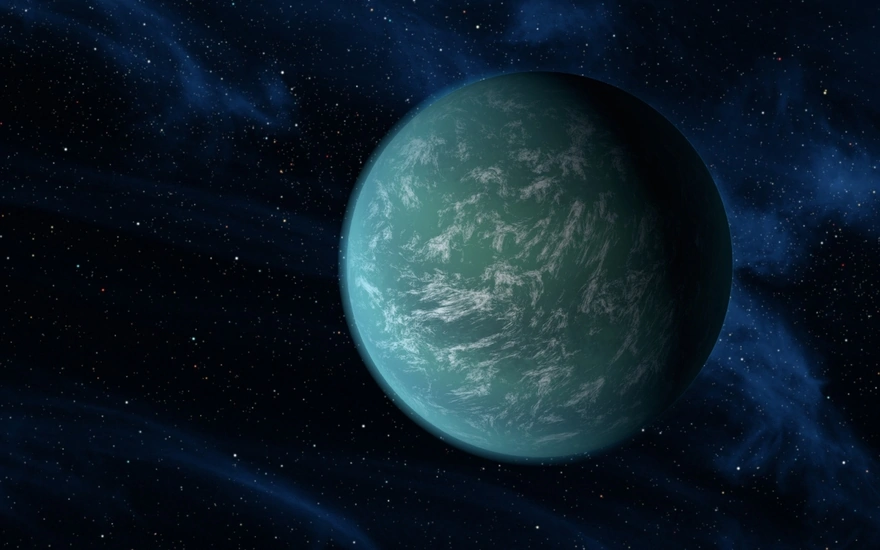 Экзопланета у звезды Kepler-22 в созвездии Лебедь