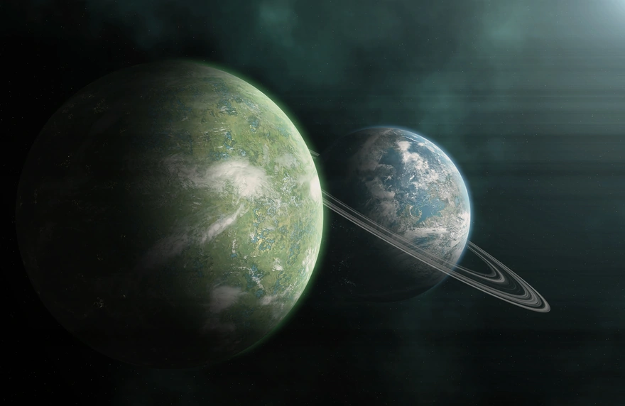 Two terrestrial planets