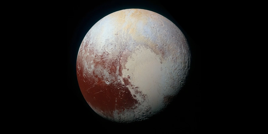 A detailed snapshot of the distant planet Pluto