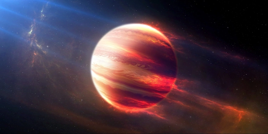Планета класса Горячие юпитеры под воздействием звезды