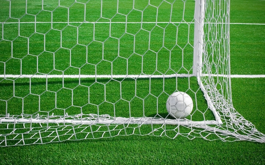 The ball in the goal