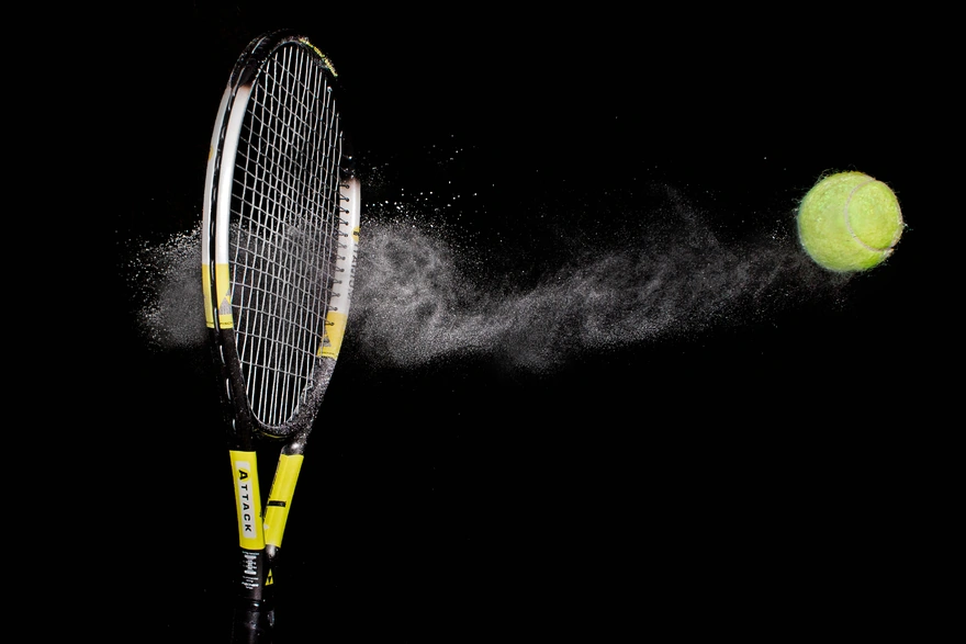 Hitting the ball with your racket