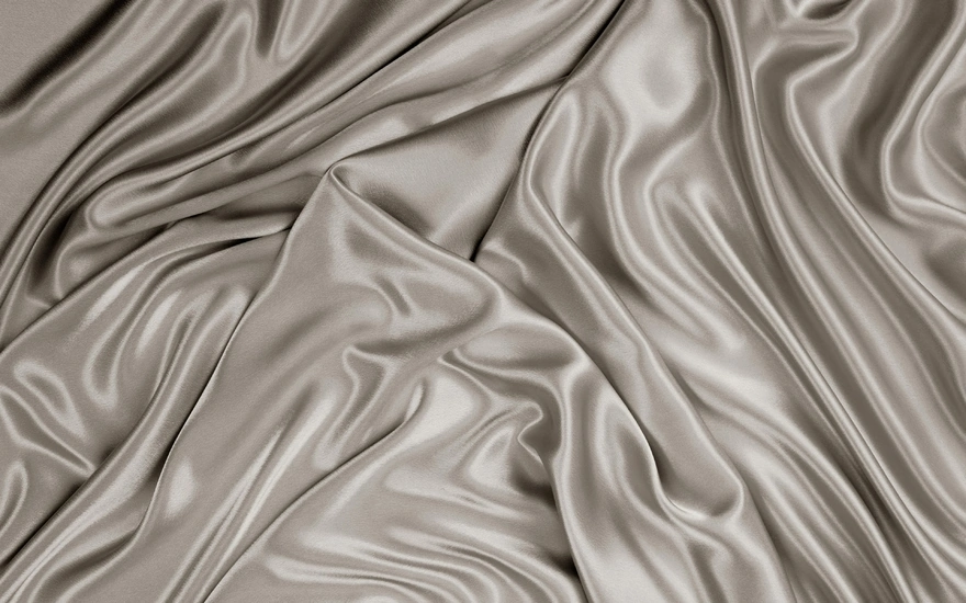 Image: Silk gray, wrinkled, fabric