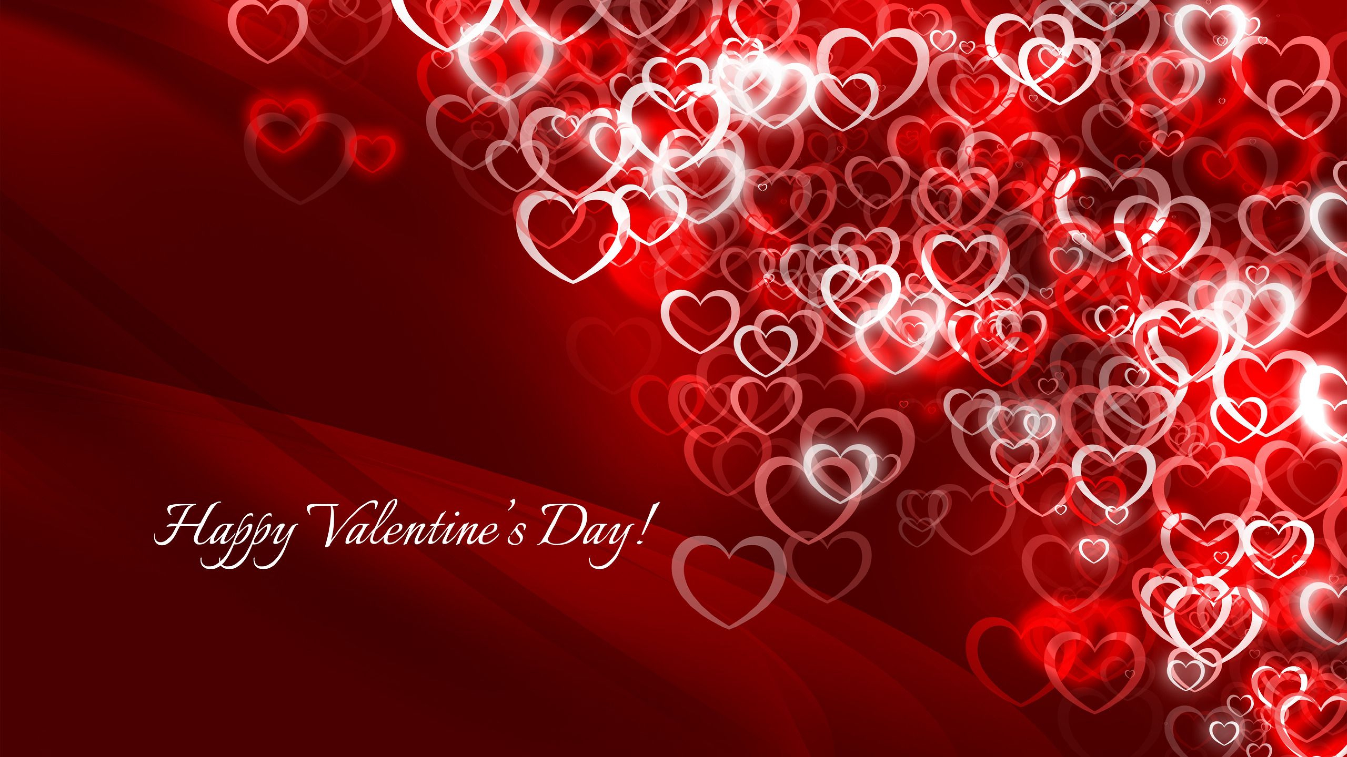Image: Valentine's day, love, red background, hearts, loop