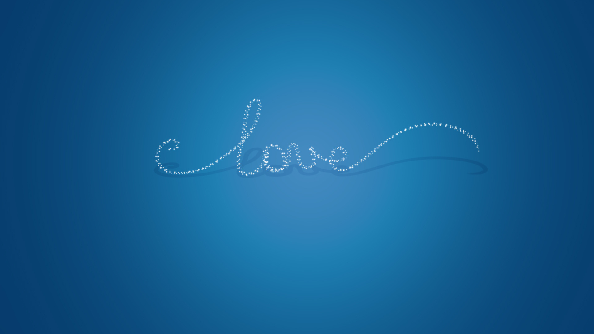 Картинка: Голубой фон, love, любовь, стразы, тень