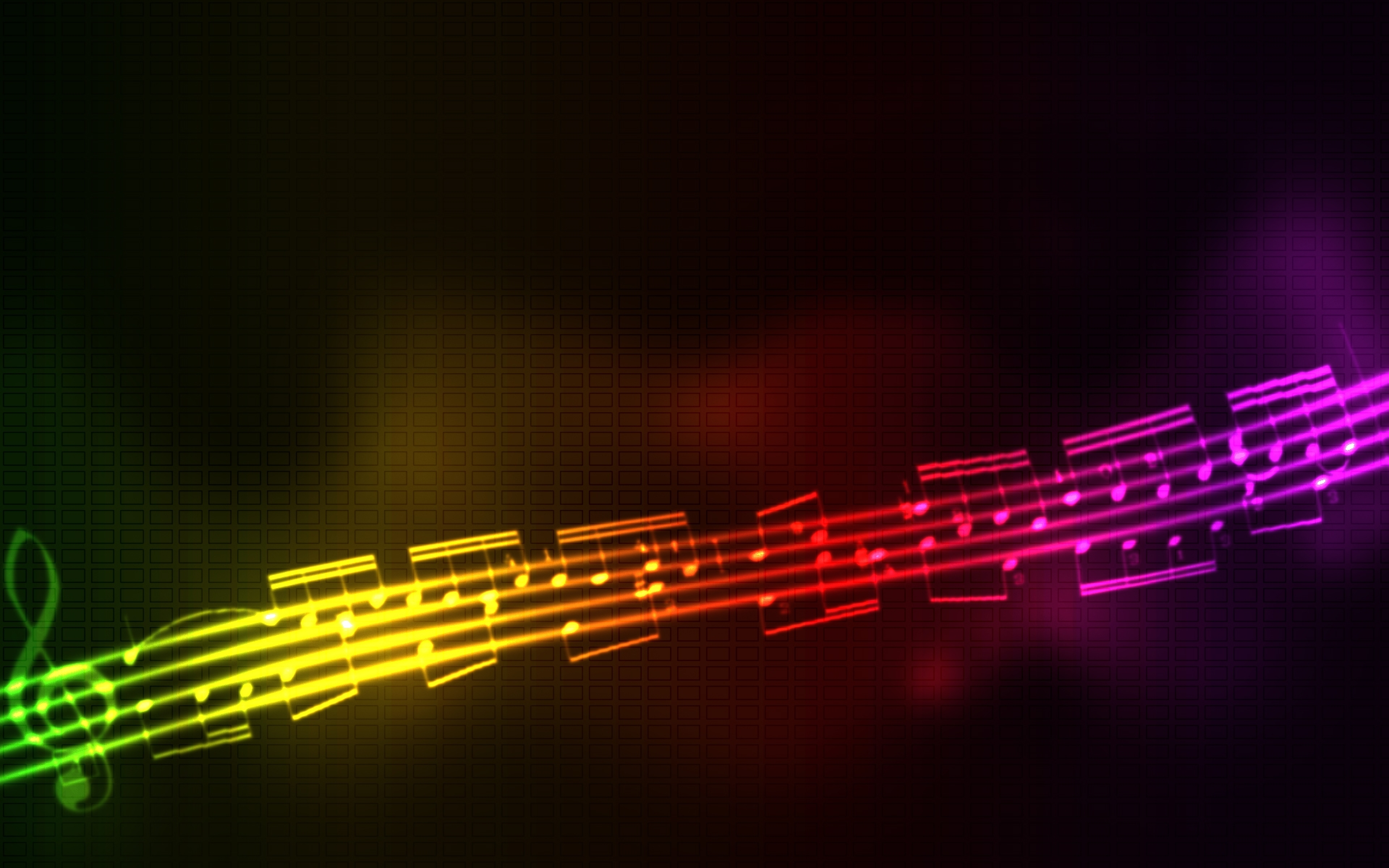 Image: Wave, melody, music, spectrum, multicolored, squares
