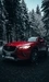 Картинка: Красная Mazda в зимнем лесу