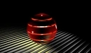Картинка: Красная 3D сфера с огоньком внутри.