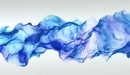 Картинка: Синяя лента ткани развивается на ветру.