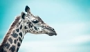 Image: The giraffe's head.