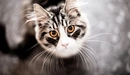 Картинка: Кошачья мордочка с изумительным взглядом