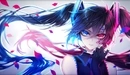 Картинка: Сине-красная Hatsune Miku