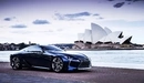 Image: The concept Lexus LF-LC blue at the backdrop of the Sydney Opera house.
