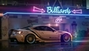 Картинка: Спортивный Subaru BRZ на улице ночного города из игры Need For Speed.