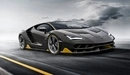 Картинка: Lamborghini Centanario едет очень быстро.