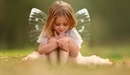 Картинка: Девочка с прозрачными крыльями как у бабочки