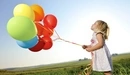 Картинка: Девочка с воздушными шариками.