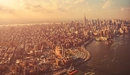 Картинка: Панорама города Нью-Йорка на рассвете.