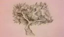 Картинка: Рисунок дерева карандашом.