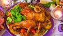 Image: Chicken dish on the table.