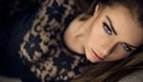 Image: Beautiful eyes brunette Katrine Thyge Jensen.
