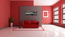 Картинка: Комната в красных тонах
