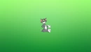 Картинка: Кот Том из мультфильма "Том и Джерри" на зелёном фоне