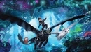Картинка: Иккинг указывает своему дракону Беззубику куда нужно лететь, фильм Как приручить дракона 3: Скрытый мир.