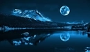 Картинка: Ночное озеро под луной