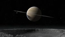 Картинка: Газовый гигант Сатурн и его спутники