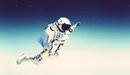 Картинка: Космонавт летит в космосе.