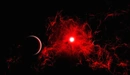 Картинка: Освещение остатков вещества и планет после взрыва сверхновой.